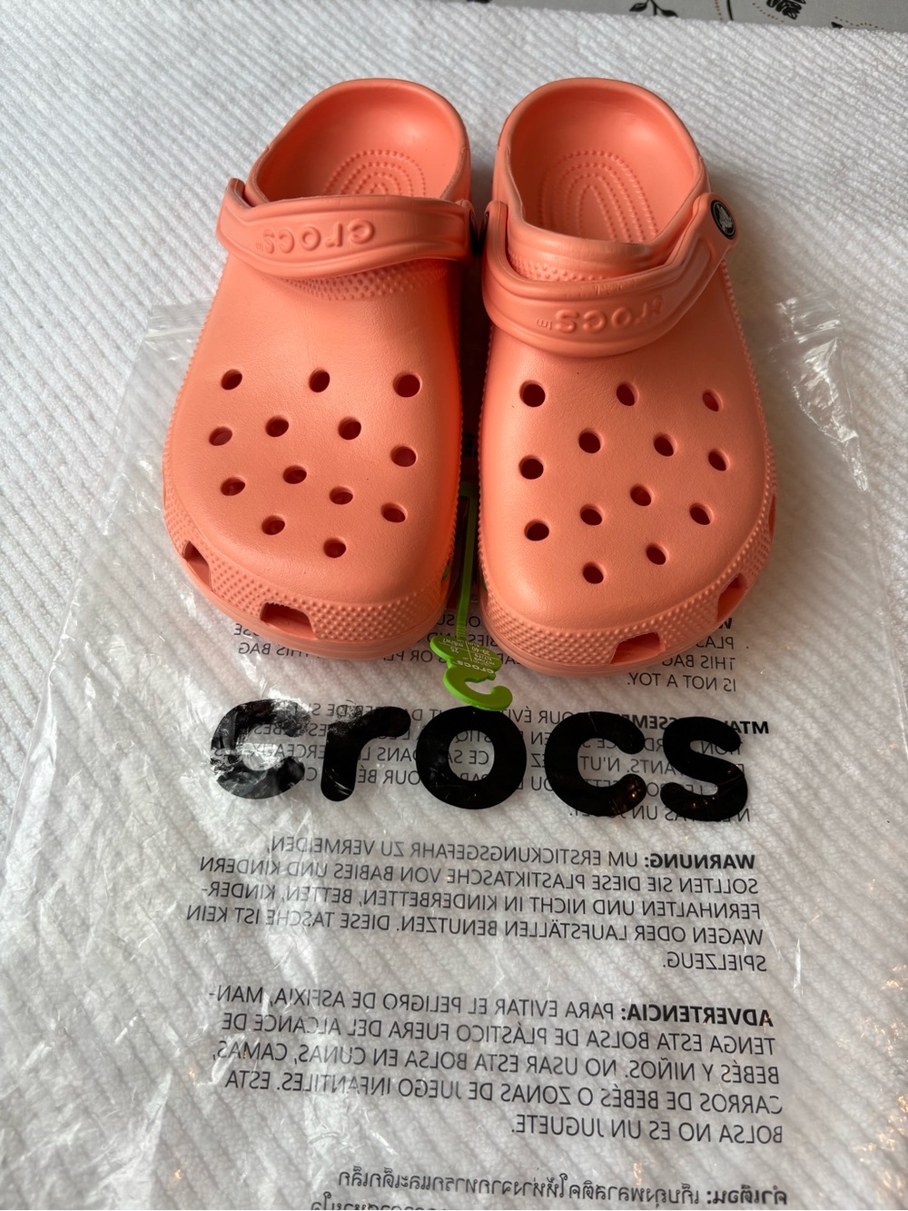 Crocs Classic Clogs in Coral Pink